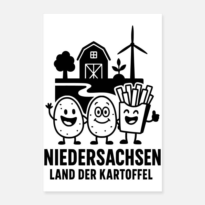 Potato Lower Saxony Poster 24" x 35" (60x90 cm)