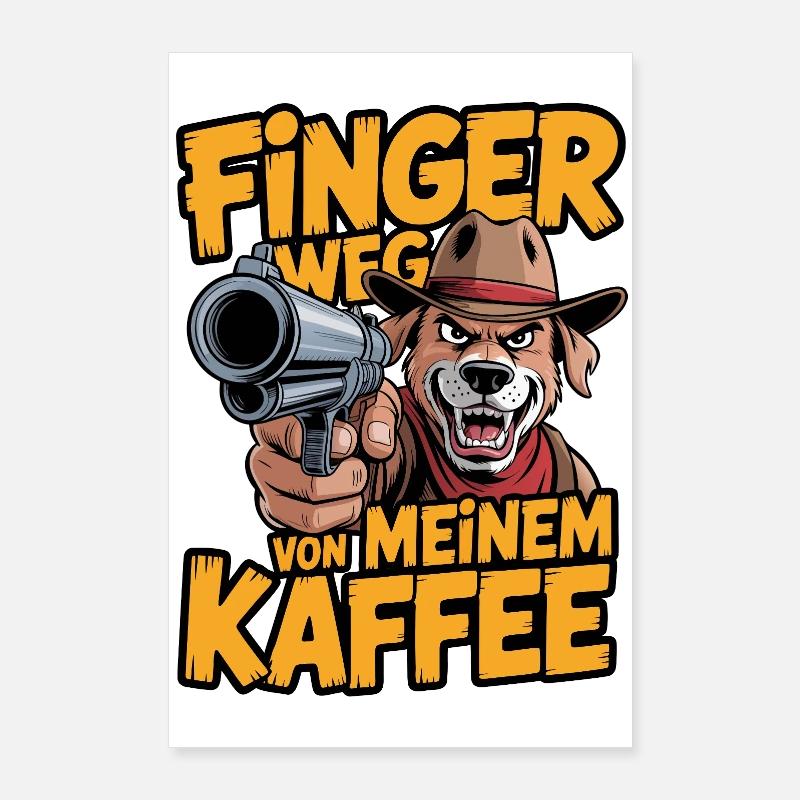 Lâche mon café Poster 60 x 90 cm