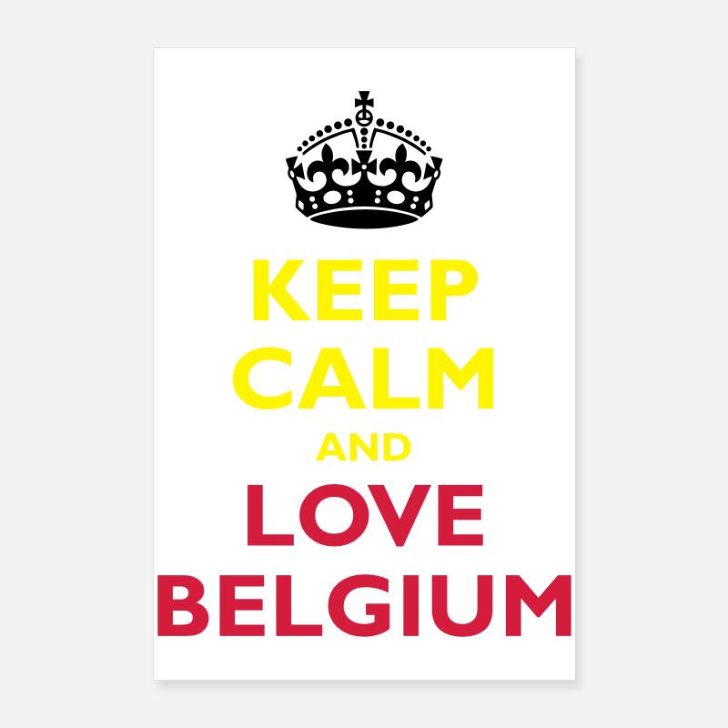 Keep Calm & Love Belgium Poster 60 x 90 cm