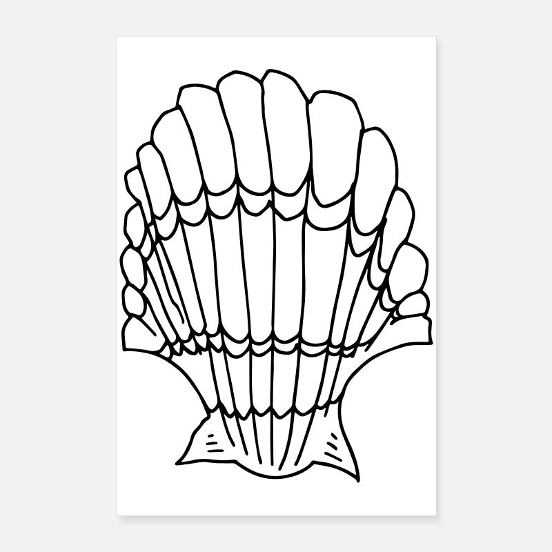 shell Poster 24" x 35" (60x90 cm)