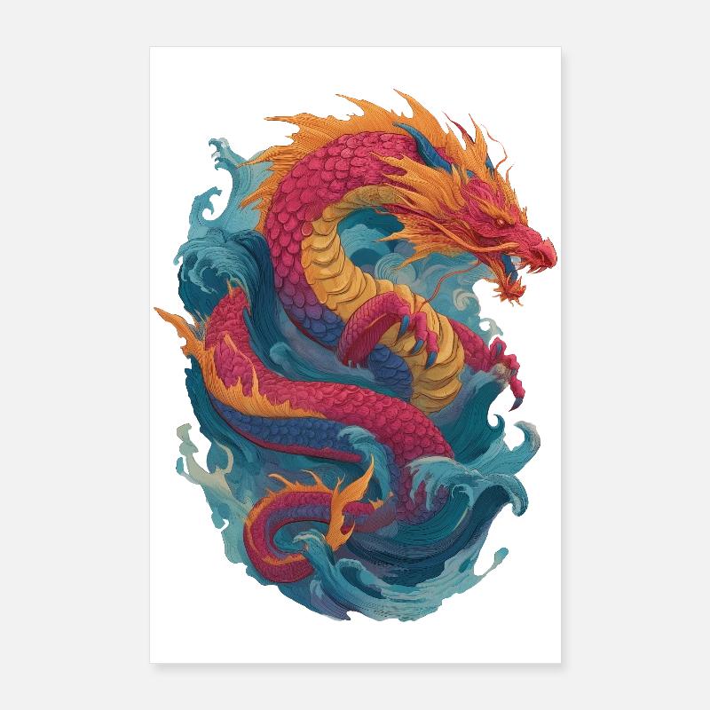 Dragon Poster 60 x 90 cm