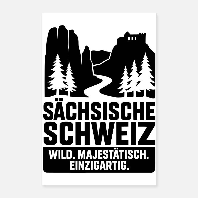 Suisse saxonne Poster 60 x 90 cm