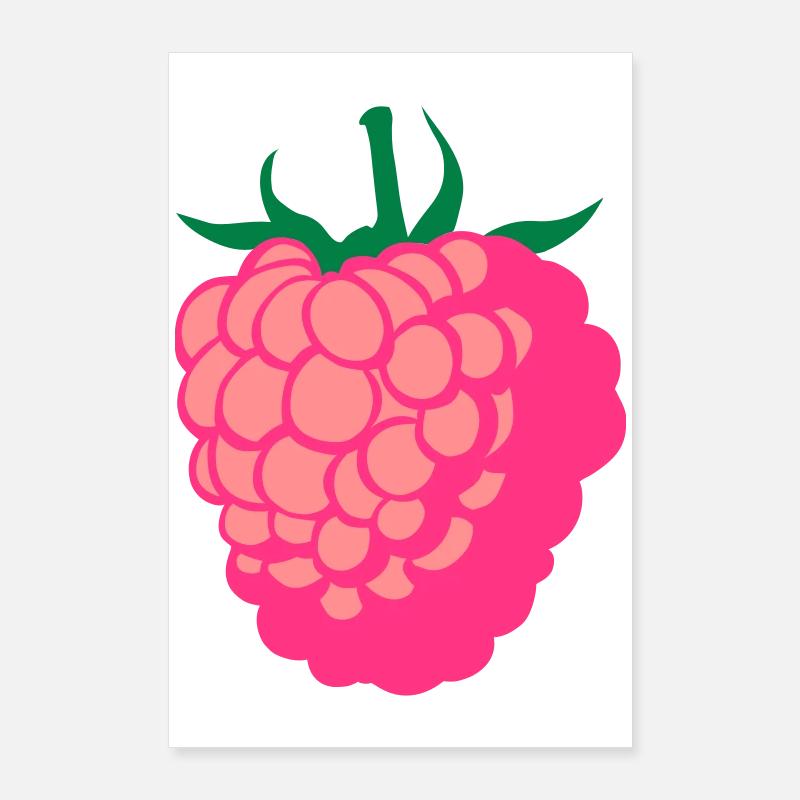 Raspberry fruit Poster 24" x 35" (60x90 cm)