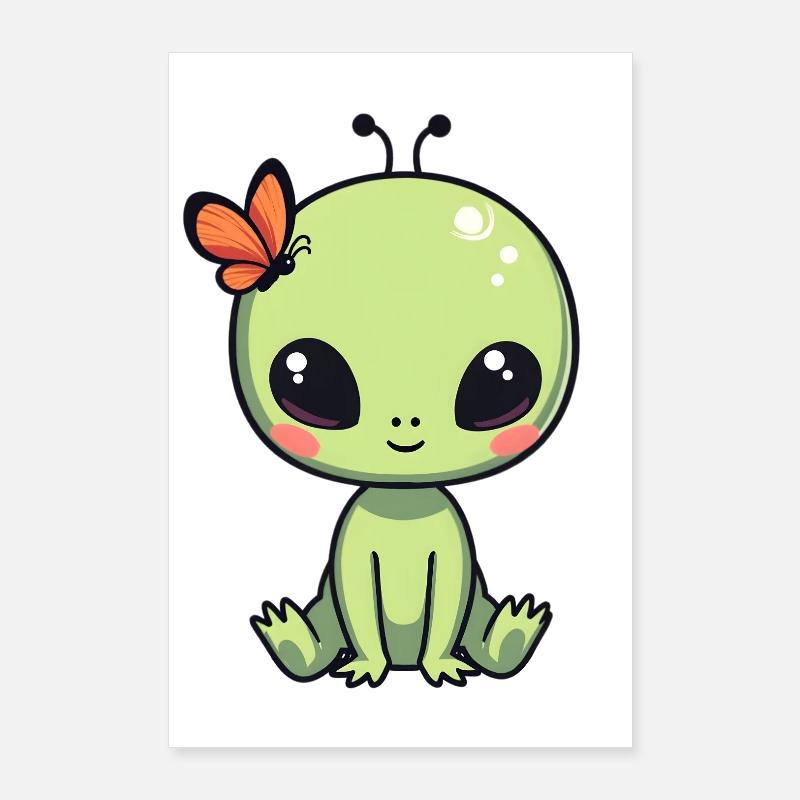 Alien Ausserirdischer Poster 60x90 cm