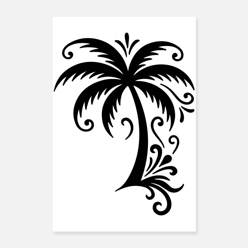 Palme Symbol Strand Poster 60x90 cm