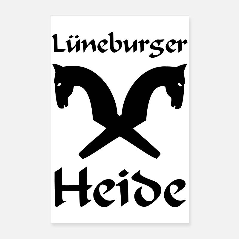 Lüneburger Heide Motiv Poster 60x90 cm