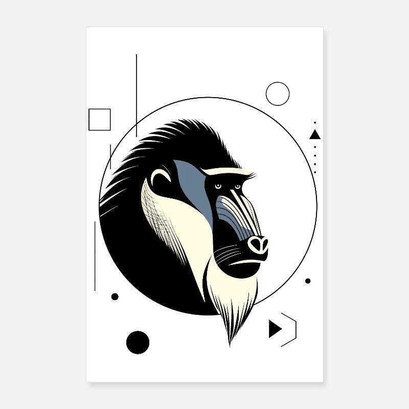 Mandrill Poster 60 x 90 cm