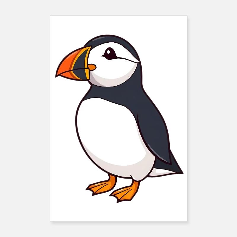 Papageientaucher Puffin Poster 60x90 cm