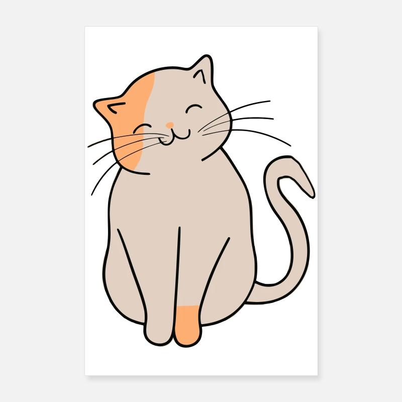 Katze Poster 60x90 cm