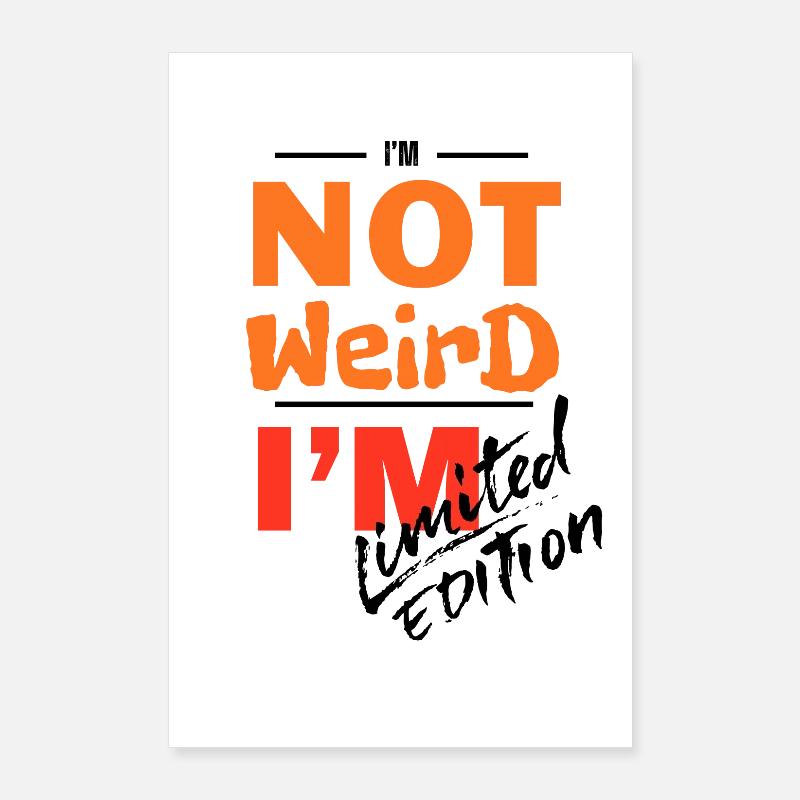 Pas bizarre, je suis Bold Gradient Poster 60 x 90 cm