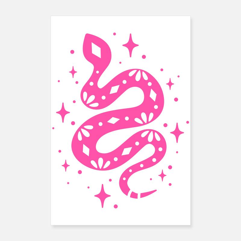 Serpent parmi les étoiles Poster 60 x 90 cm