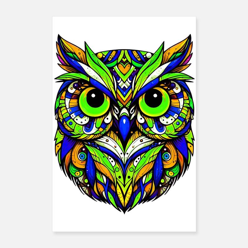 Eule Poster 60x90 cm