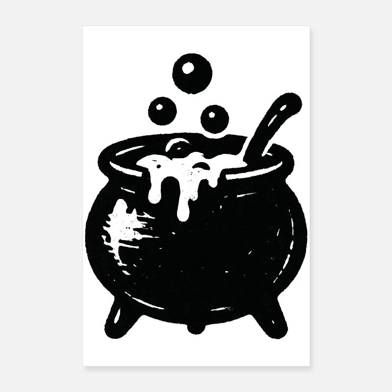 Witch's Cauldron Bubble Magic Poster 24" x 35" (60x90 cm)
