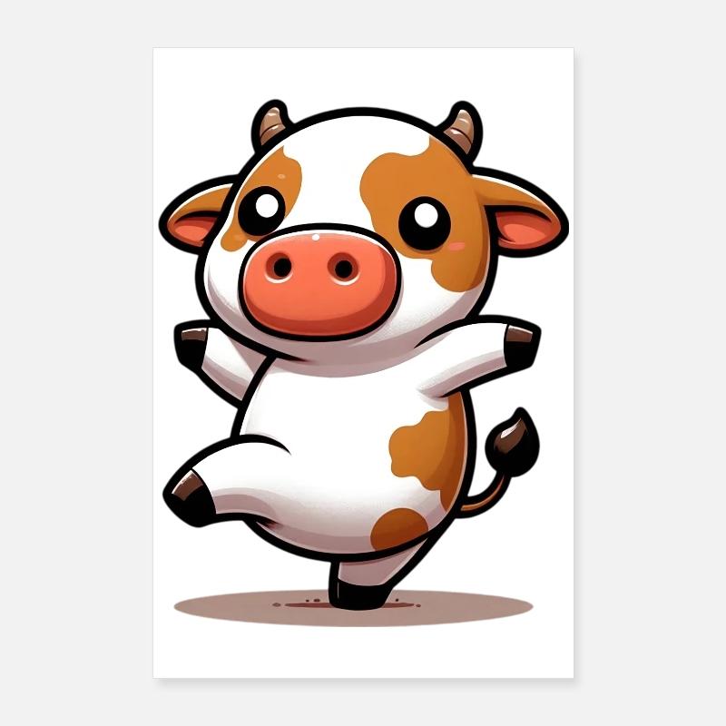 Cow Poster 24" x 35" (60x90 cm)