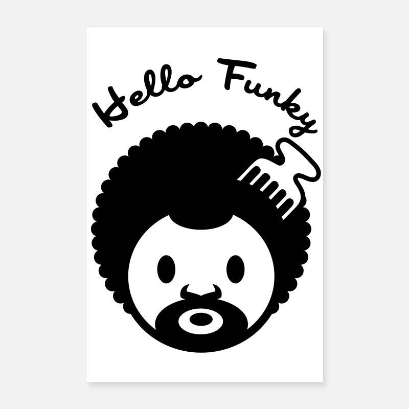 Hallo flippige Poster 60x90 cm