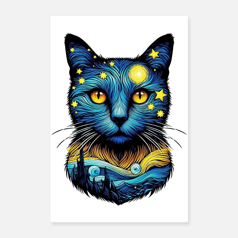 Katze Poster 60x90 cm
