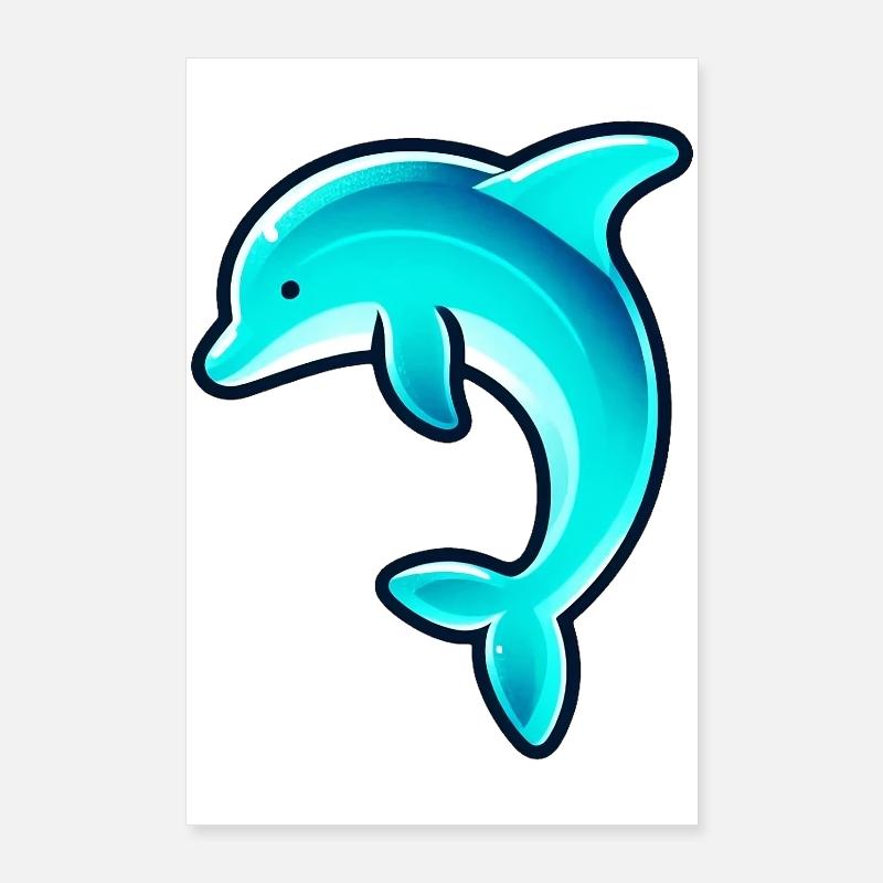 Dauphin Poster 60 x 90 cm