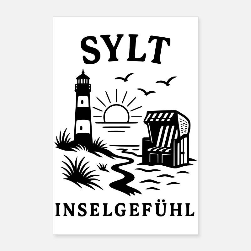 Sensation de l’île de Sylt Poster 60 x 90 cm
