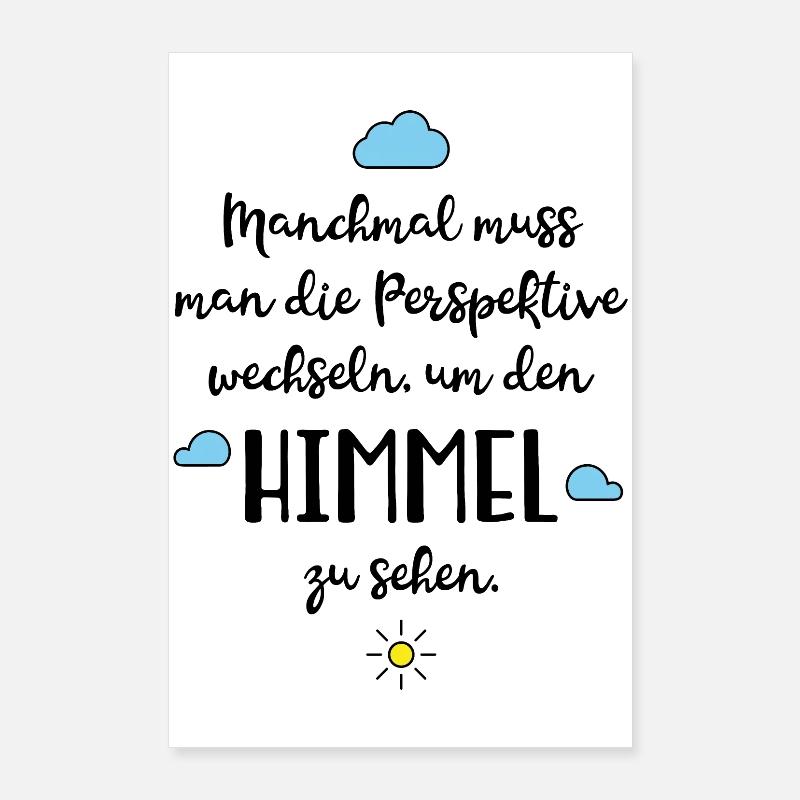 Positive Sprüche Poster 60x90 cm