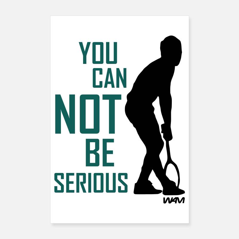 JOHN MC ENROE YOU CANNOT BE SERIOUS Poster 60x90 cm