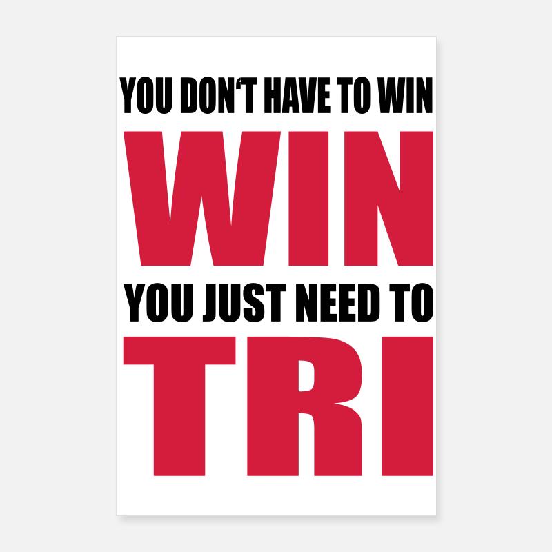 Triathlon Poster 60 x 90 cm