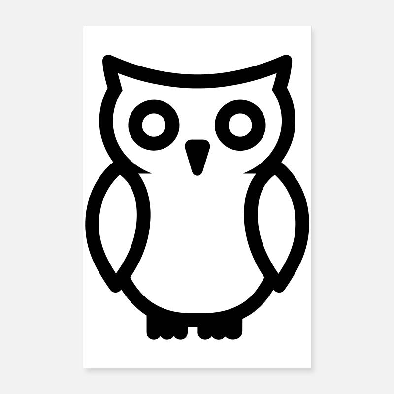 hibou Poster 60 x 90 cm