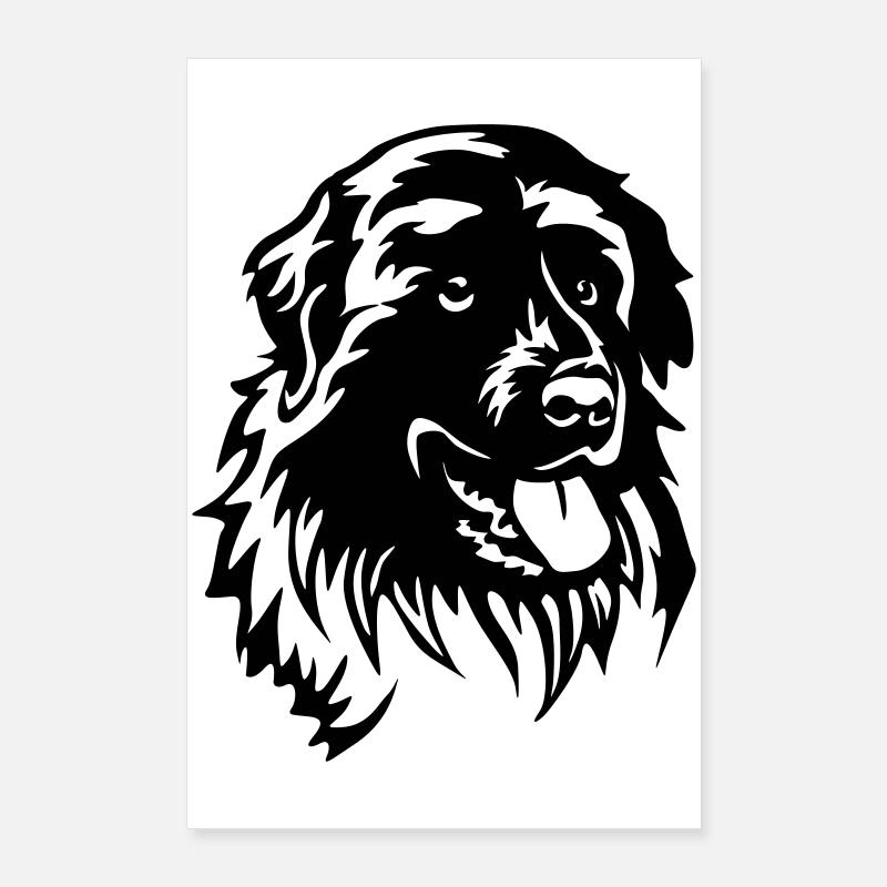 Estrela Mountain Dog Head Poster 24" x 35" (60x90 cm)