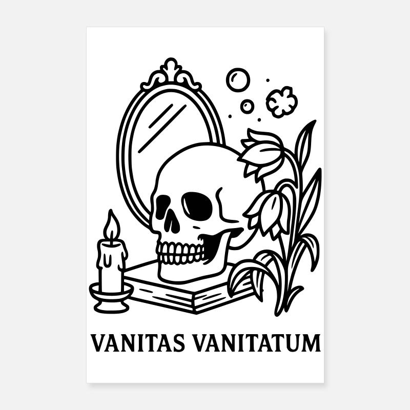Memento mori vanitas vanitatum Poster 60 x 90 cm