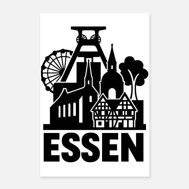 Essen Ruhrgebiet Poster 60x90 cm