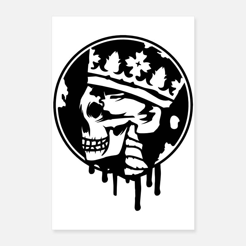 Skull with a crown Poster 24" x 35" (60x90 cm)