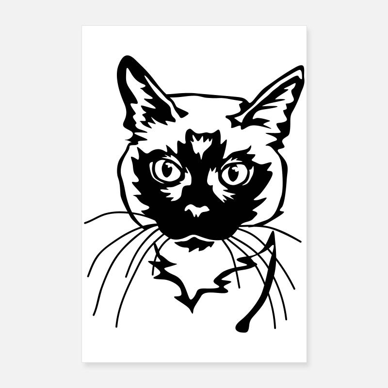 Siamkatze Poster 60x90 cm