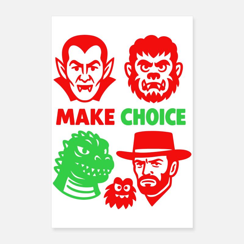 Which monster would you like? Poster 24" x 35" (60x90 cm)