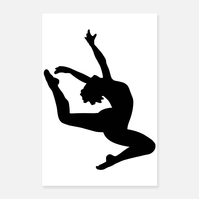 Fille de sauter Poster 60 x 90 cm