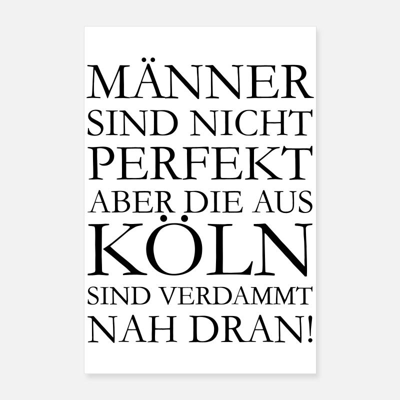 Männer aus Köln Poster 60x90 cm