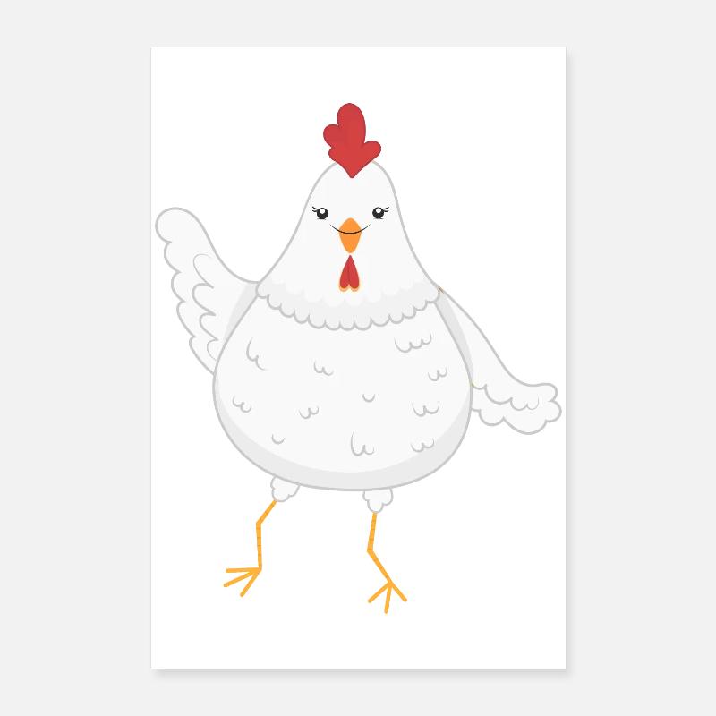 Chicken chickens Poster 24" x 35" (60x90 cm)