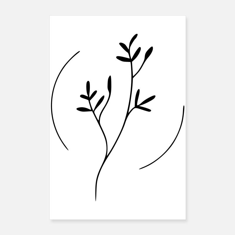Branch in a circle Poster 24" x 35" (60x90 cm)