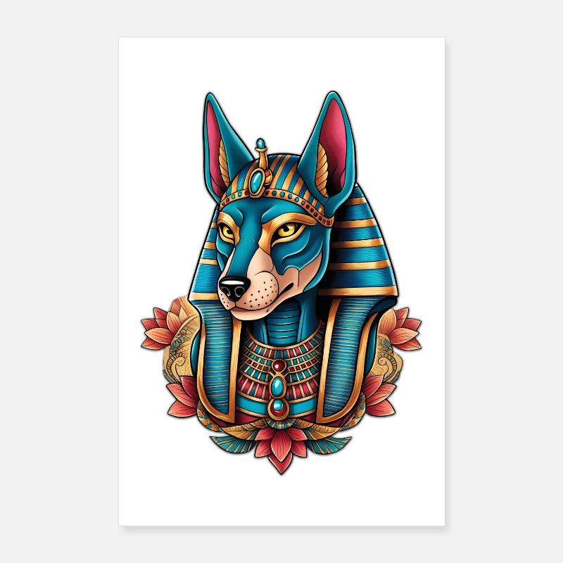 Illustration von Anubis Poster 60x90 cm