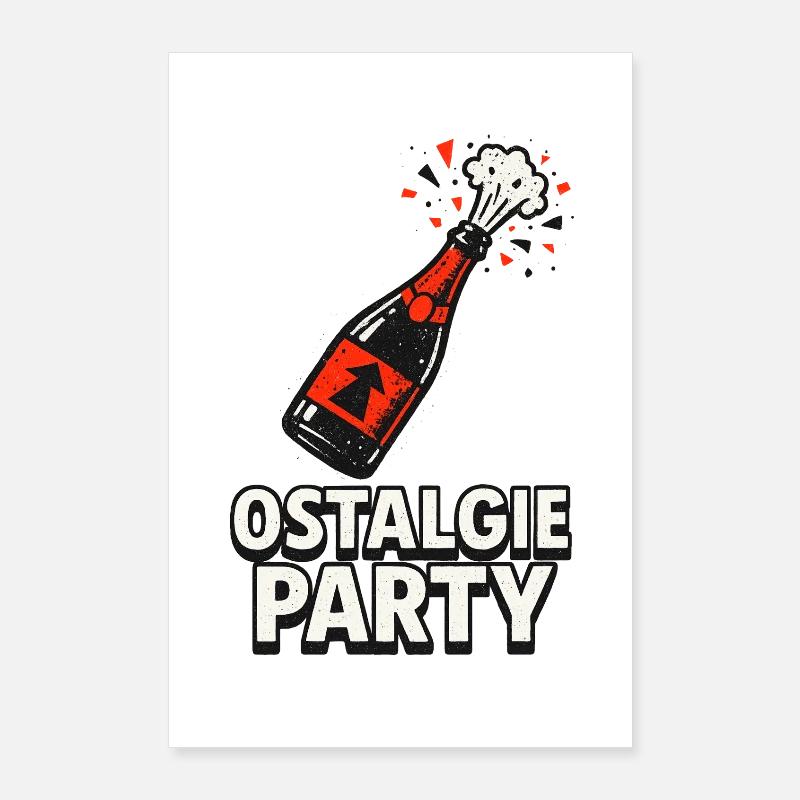 Bouteille de fête Ostalgie Poster 60 x 90 cm