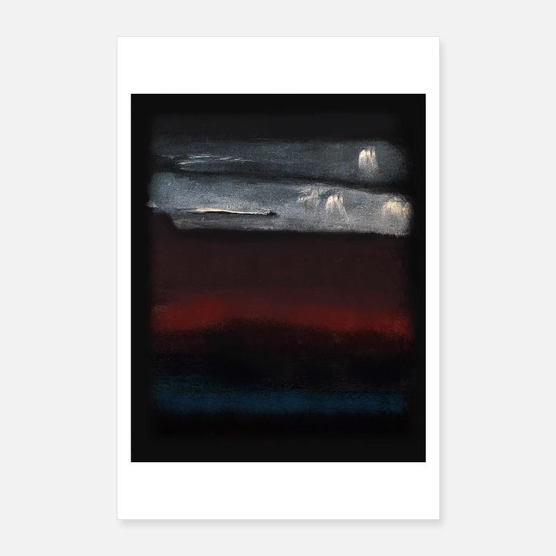 Le style Rothko en couleurs numériques Poster 60 x 90 cm