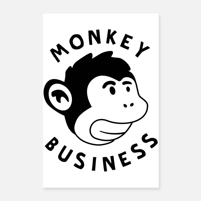 Monkey Business – Affenstarkes Graffiti Jungle Poster 60x90 cm
