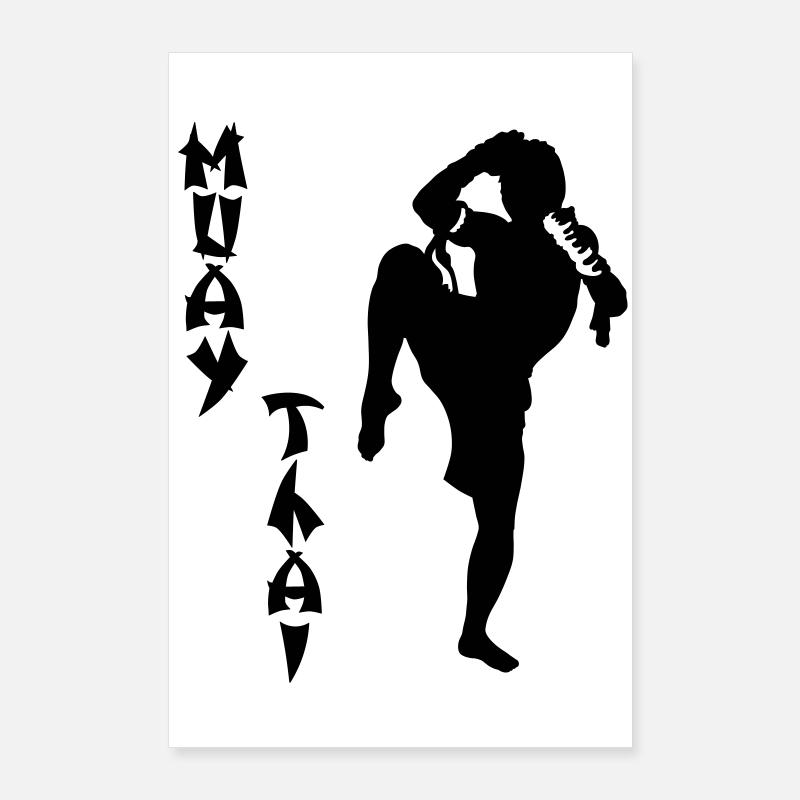 kikboxing Poster 60 x 90 cm