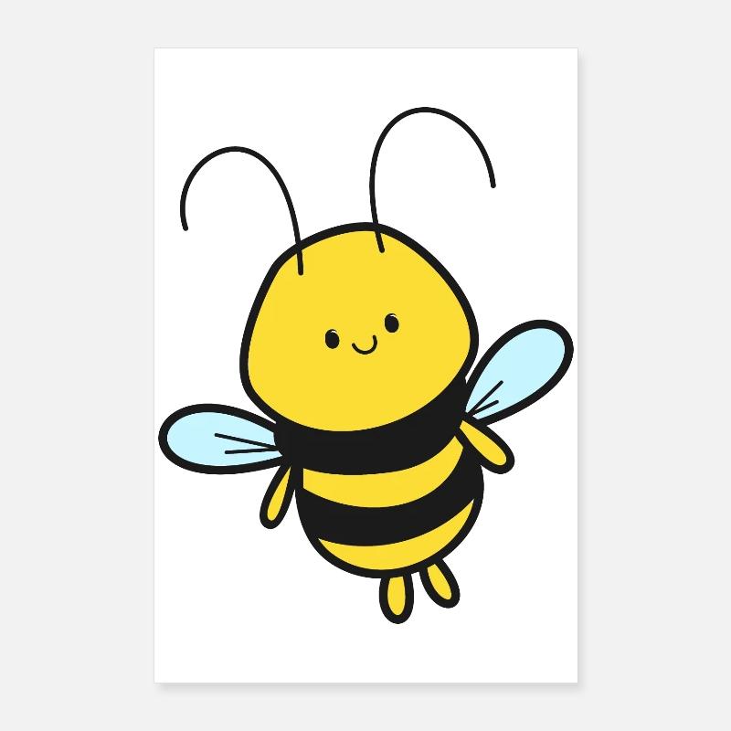 Bee Poster 24" x 35" (60x90 cm)
