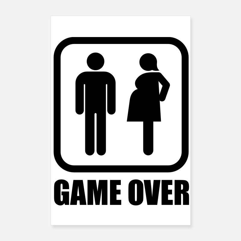 Game over - incinta Poster 60x90 cm
