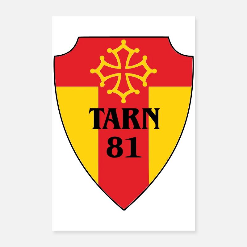 Tarn-Wappen 81 Poster 60x90 cm