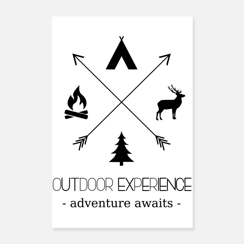 Expérience en plein air L'aventure vous attend Poster 60 x 90 cm
