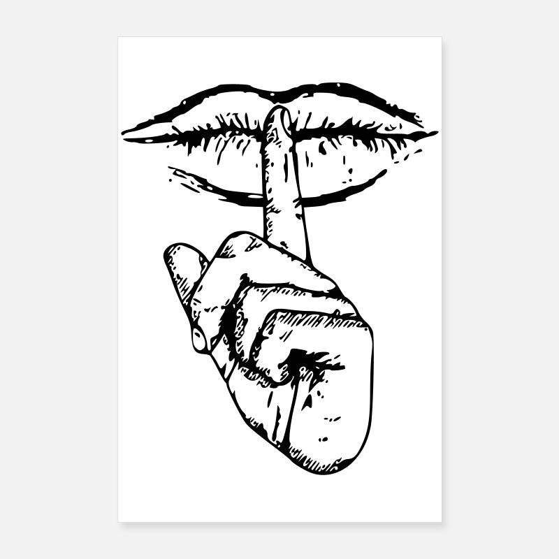 Mouth Shut Poster 60x90 cm