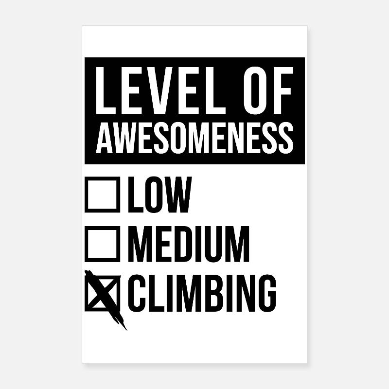 Klettern Poster 60x90 cm