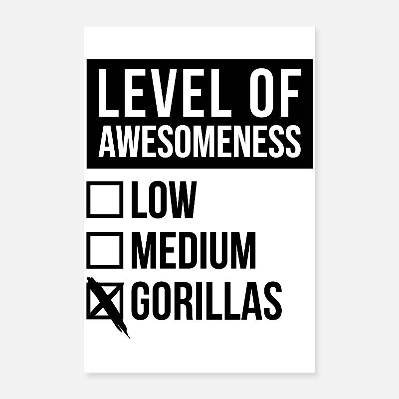 Gorilla Poster 24" x 35" (60x90 cm)