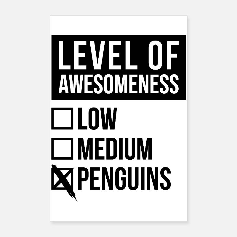 pingouin Poster 60 x 90 cm