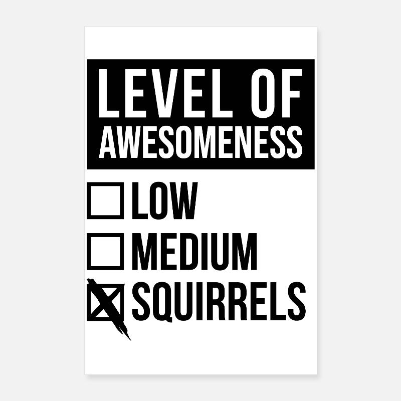 Eichhörnchen Poster 60x90 cm